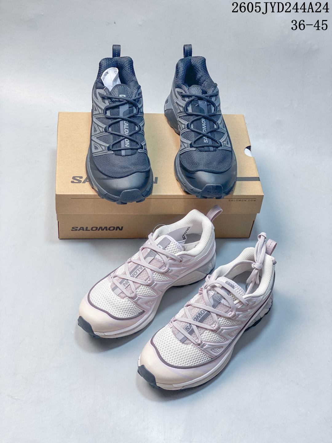 SALOMON XT-6 EXPANSE 舒适潮流 通勤 耐磨防滑 低帮 户外功能鞋 黑色乌木色磁铁灰 05JYD244A24 image 1