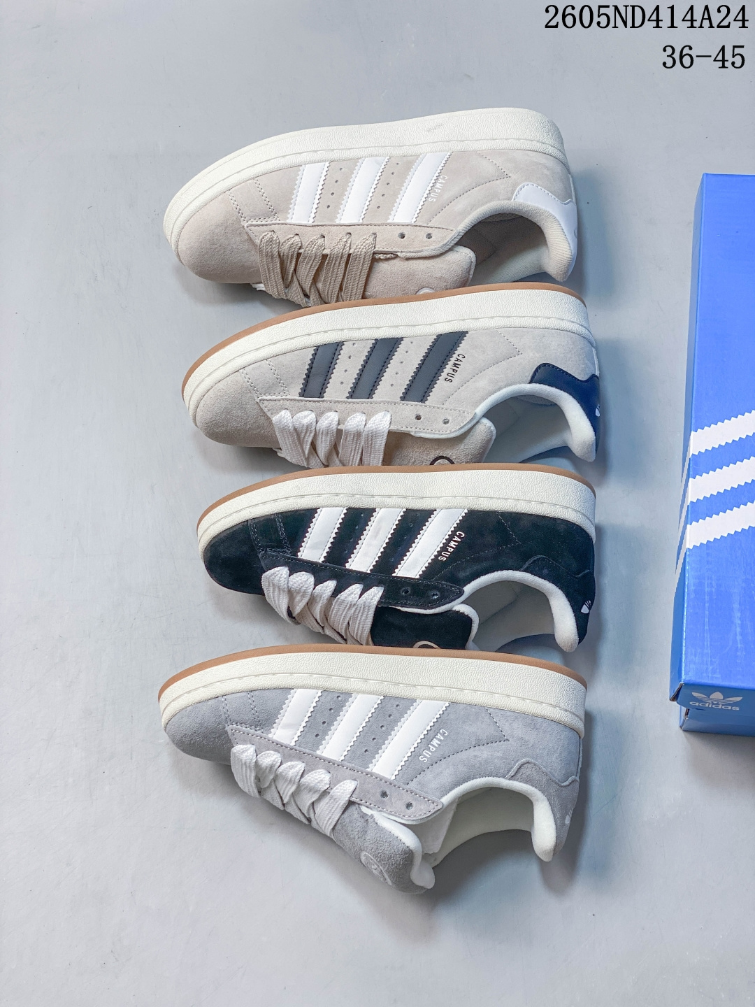 Adidas Gazelle Bold W 厚底低帮复古百搭休闲运动板鞋 05ND414A24 image 1