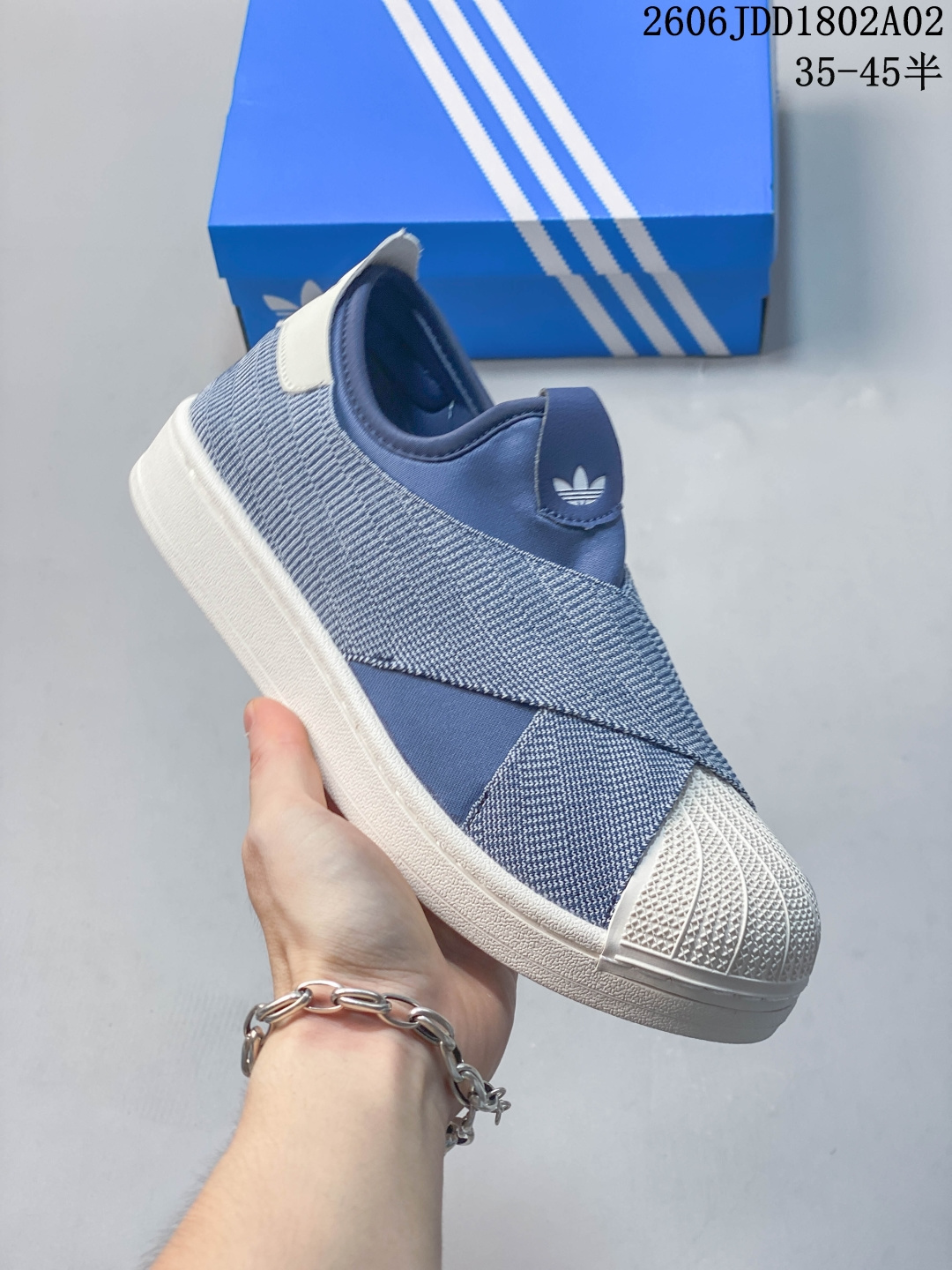 公司级✅Adidas Originals Superstar 2 X Slip-On 贝壳头系列 阿迪达斯 低帮经典百搭休闲运动板鞋 货号:KZ7554 ID:JDD103-GDE 05JDD1802A22
