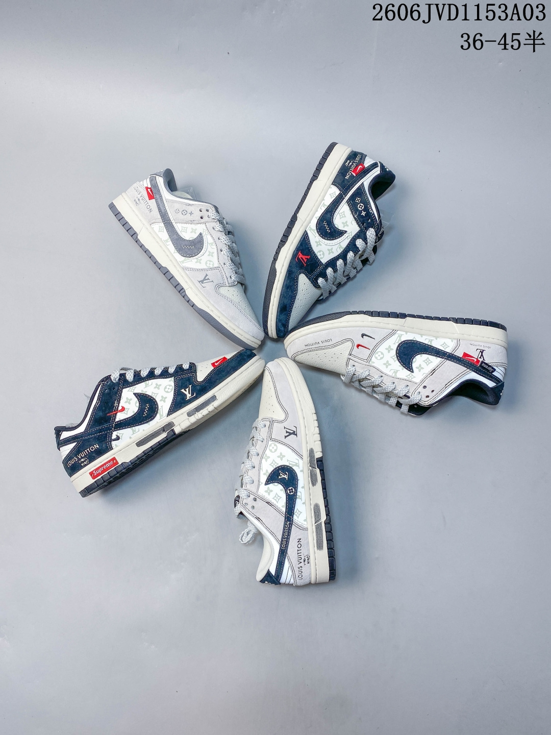 Nike Dunk Low Double Swoosh 皮革 街头感柔软舒适薄底 低帮 板鞋 女款 06JVD1153A03 image 1