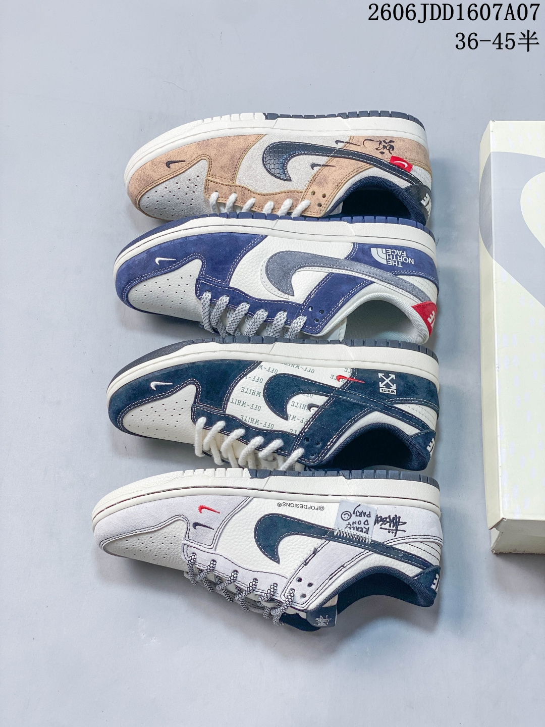 ️套现海外限量发售！Nike SB Dunk Low “OFF-WHITE联名——英文米黑三勾” 高端定制 低帮休闲板鞋 定制鞋盒 大厂品质出货 超高清洁度 皮料切割干净无任何毛边 细节完美 货号：YX5066-211 Size：36 36.5 37.5 38 38.5 39 40 40.5 41 42 42.5 43 44 44.5 45 06JDD1607A07 image 1