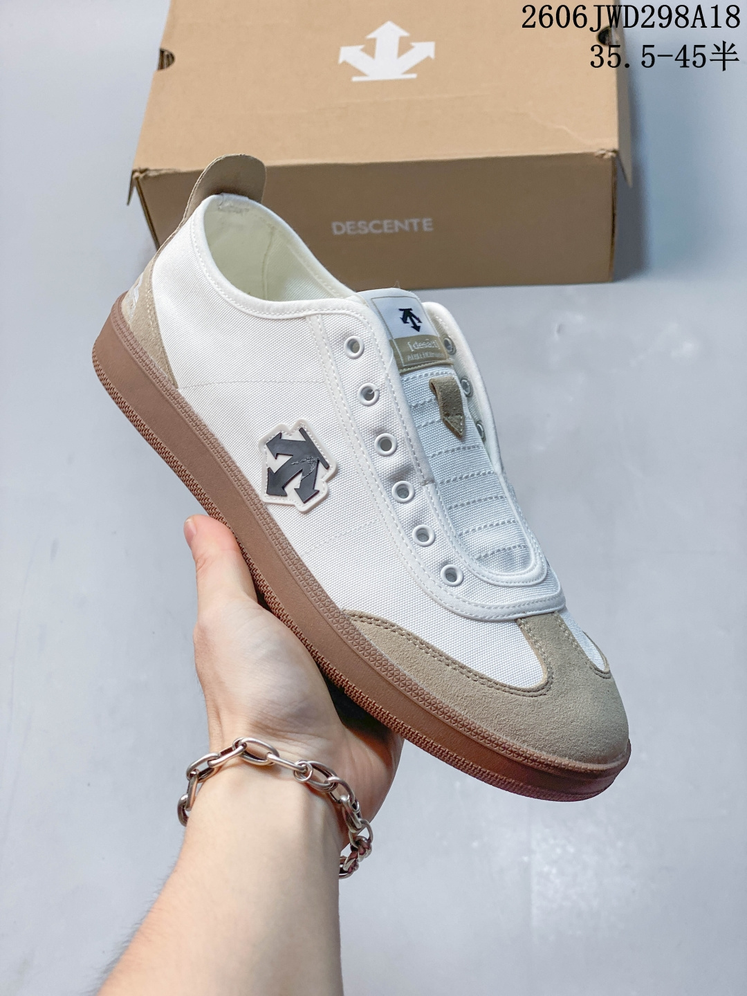 DESCENTE CHRON PACER CVS 复古轻质 耐磨低帮 生活休闲鞋 货号:D5331LSN20 SIZE: 35.5 36 36.5 37 38 38.5 39 40 40.5 41 42 42.5 43 44 45 ID:HL371600619 Size:35.5～45B 06JWD298A18 image 1