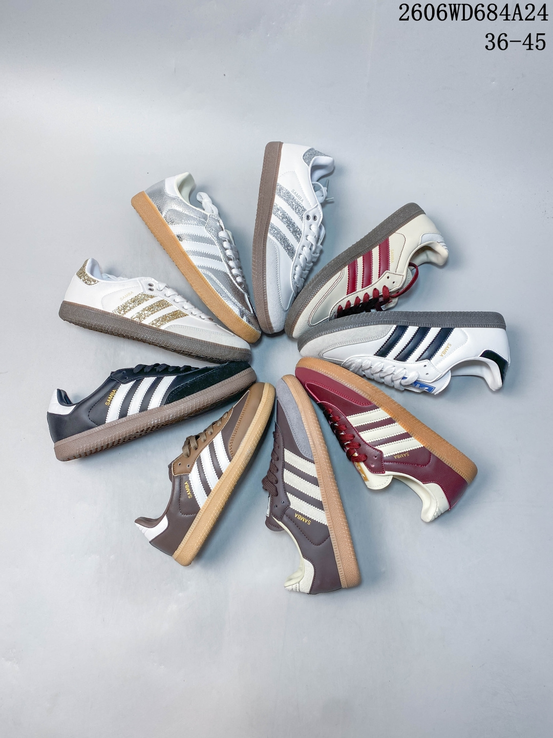 Adidas Originals Samba 桑巴舞系列绅士德训足球风百搭休闲运动板鞋 贷号:HQ5155 尺码:36-45 06WD684A24 image 1