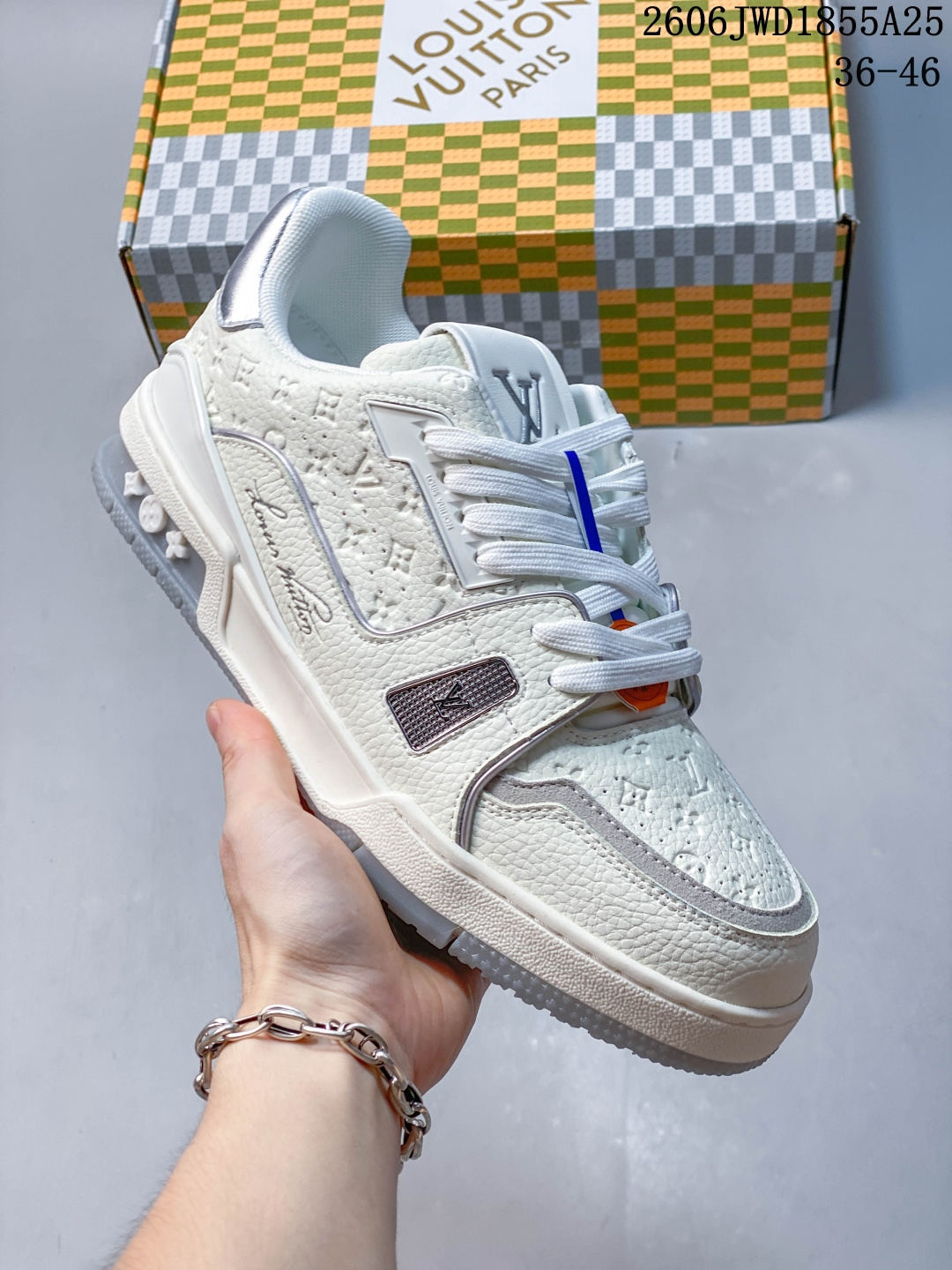 LVLouis Vuitton Trainer Sneaker Low休闲运动文化百搭篮球板鞋612650YWT 36-46 06JWD1855A25 image 1