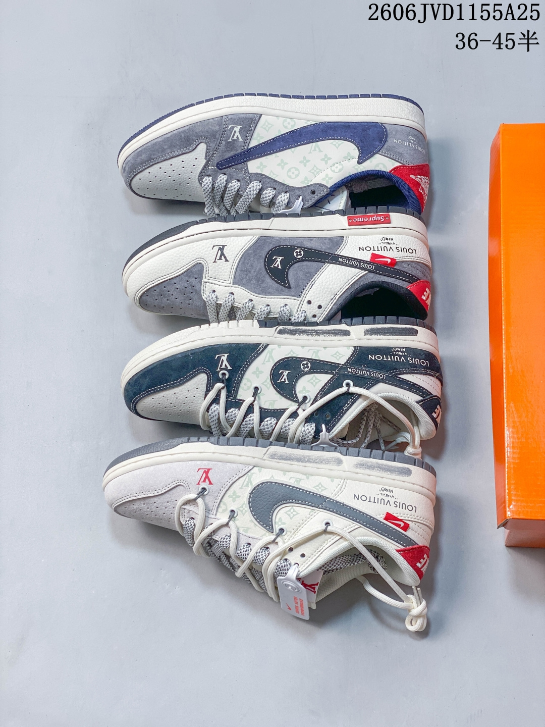 ️ Nike SB Dunk Low Pro 复古低帮 休闲运动滑板板鞋 LV联名 612350ORO半 36-45 06JVD1155A25 image 1