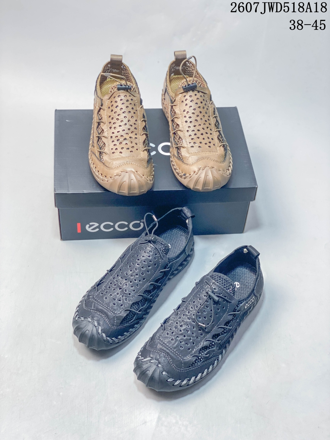 ECCO男款运动登山鞋 轻盈减震牛皮耐磨户外跑鞋 越野系列 甄选优质牛皮革搭配纺织衬里 防污透气，户外无忧 无惧旷野 提供出色的能量回弹和缓震支撑 长距离不累脚 驰骋百公里 直接注塑工艺连接鞋面与鞋底 一体成型，合脚稳固 贴合舒适 预防前冲 橡胶外底多地形适应，抓地耐磨 为每一次徒步提供稳定支撑 动态平衡 无惧陡坡 简约设计 穿型入野 04JWD518A18 image 1