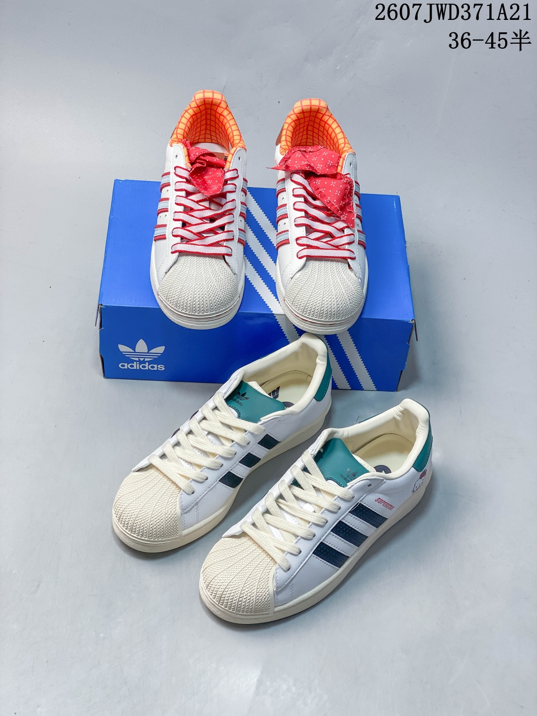 💰P180🔺Adidas Superstar Supermodified 三叶草贝壳头板鞋 牛皮材质 Size:36-45码 #ZXTL20260722 07JWD371A21 image 1