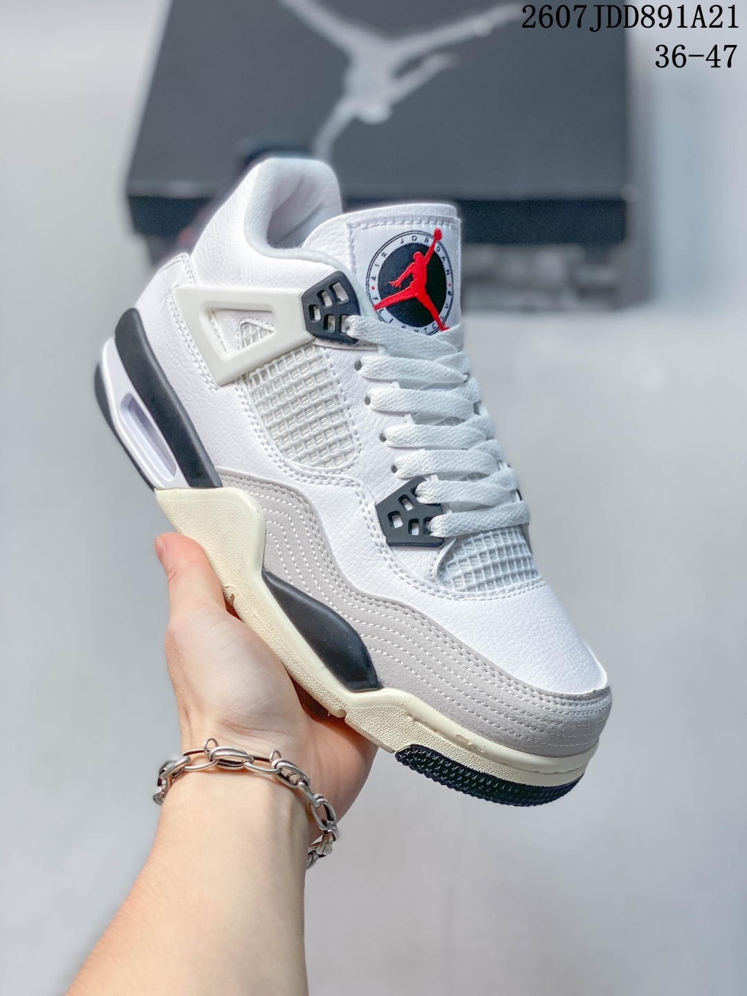 Nike Air Jordan 4 Retro 迈克尔·乔丹AJ4代中帮复古休闲运动文化篮球鞋 货号:IM4002-100 尺码:36-47 ID:JDD581-HZZ 07JDD891A21 image 1