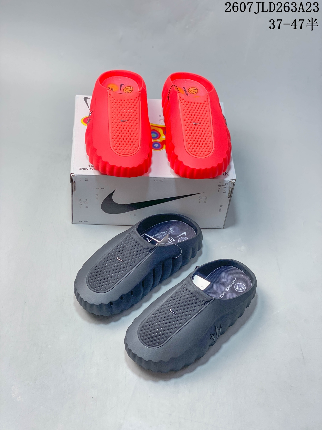 💰P200🔺Nike Mind 001 低帮训练鞋 透气圆头厚底橡胶抓地缓震跑步鞋 织物材质半拖 组合底 耐磨防滑 Size:36-47码 #2E57-36260724 07JLD263A23 image 1