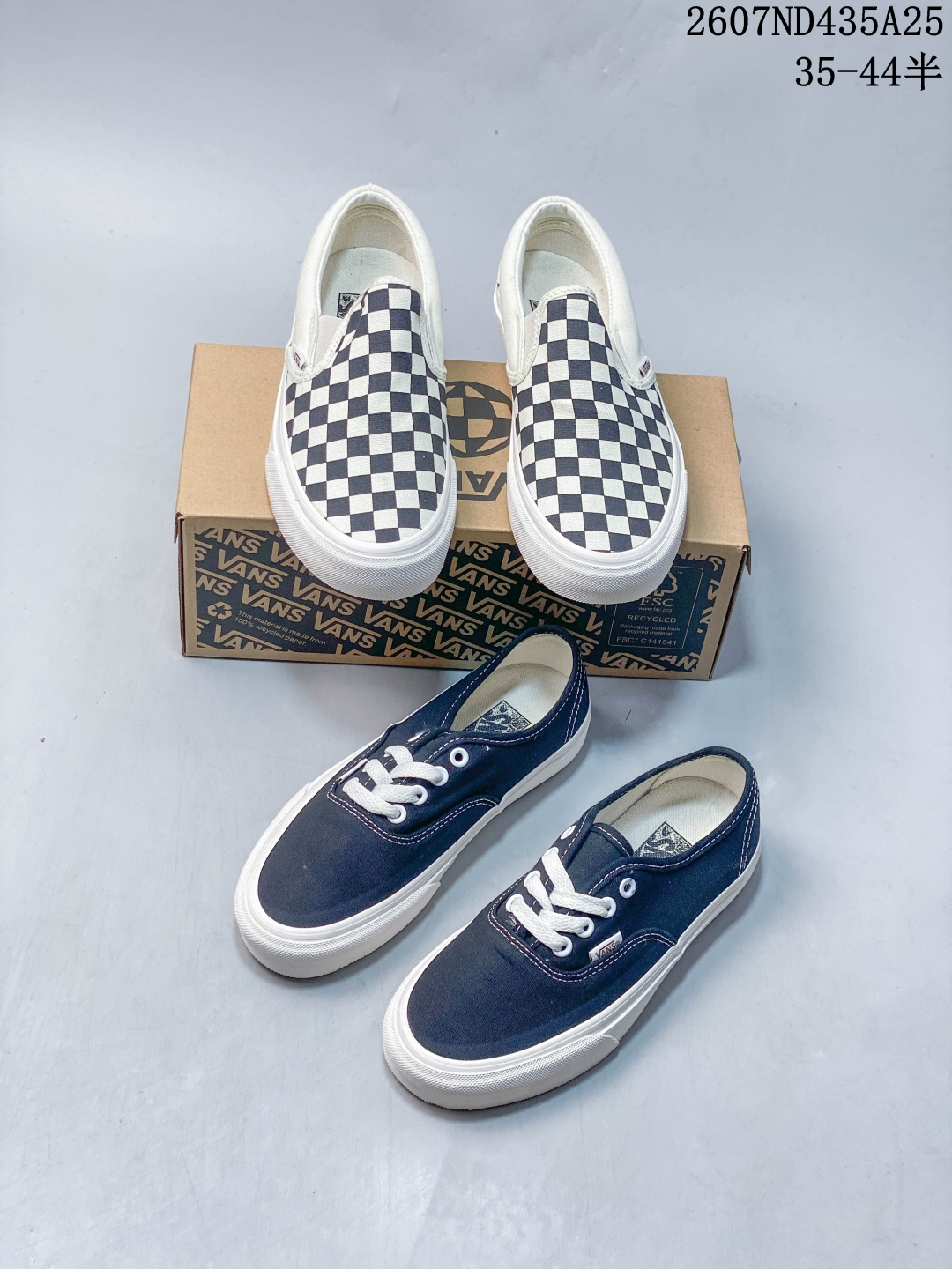 万斯Vans Authentic Og Lx Navy 帆布 低帮 板鞋 79205OPR半 35-44 07ND435A25 image 1