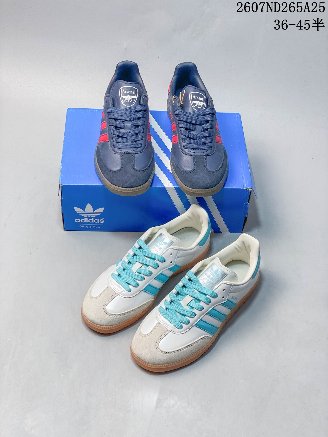 ️ Adidas HANDBALL SPEZIAL 低帮三叶草学院风复古休闲板鞋 德训鞋 橡胶底柔软皮革拼接经典运动鞋板鞋。圆头、缝合拼接设计、正面绑带、鞋舌部位附有标贴、经典三条杠装饰鞋侧，承载青春情怀的板鞋。品牌辨识度清晰，牛筋耐磨大底。 07ND265A25 image 1