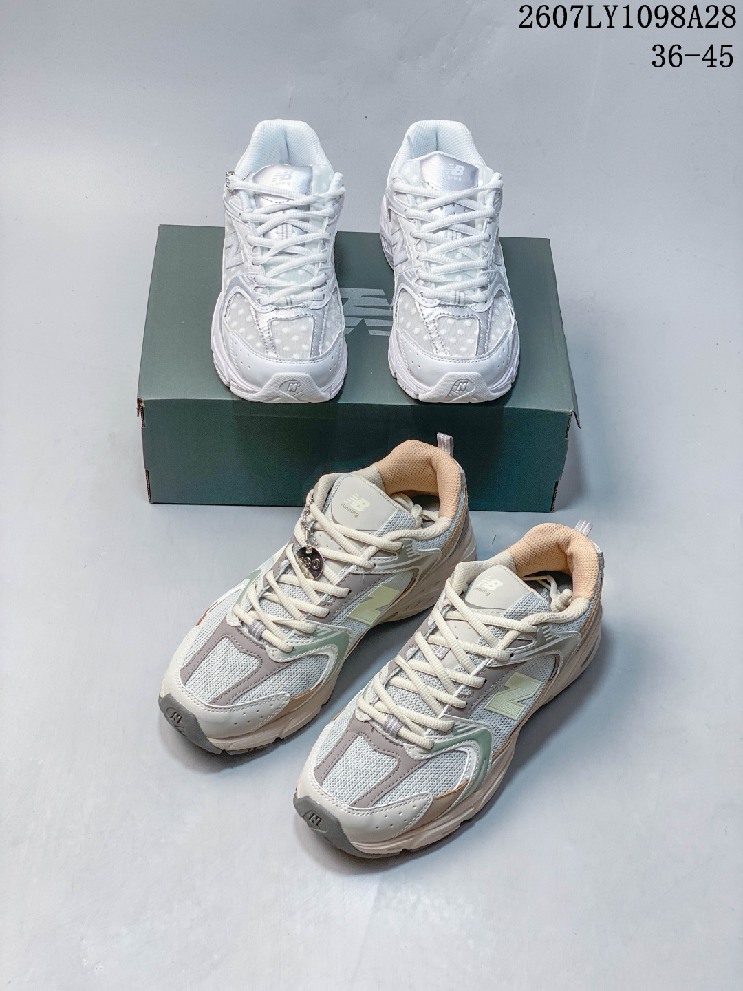New Balance NB 530 字母系带圆头耐磨 低帮 休闲城市通勤跑步鞋 07LY1098A28 image 1