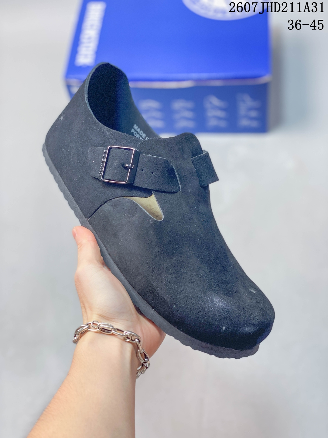 勃肯Birkenstock London 通勤百搭简约 低帮 魔术贴生活休闲鞋 黑色 713310QWU 36-45 07JHD211A31 image 1