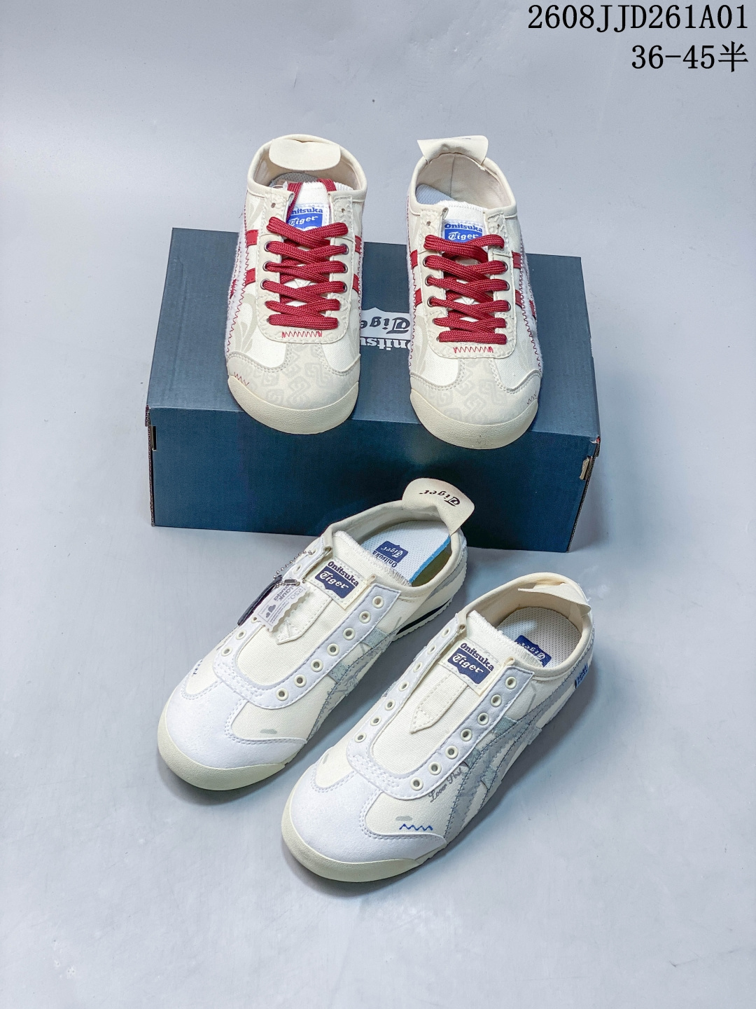 【定制球鞋】 Onitsuka Tiger鬼塚虎 MEXICO 66 熊猫恶作剧 CNY 蜕尘迎金 锦程 防滑耐磨 低帮 生活休闲鞋 红米棕810110URY半 36-45 08JJD261A01 image 1