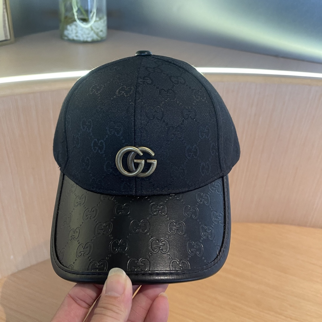  古奇Gucci 新款原单棒球帽🧢， 精致純也格调很有感觉，质量超赞
