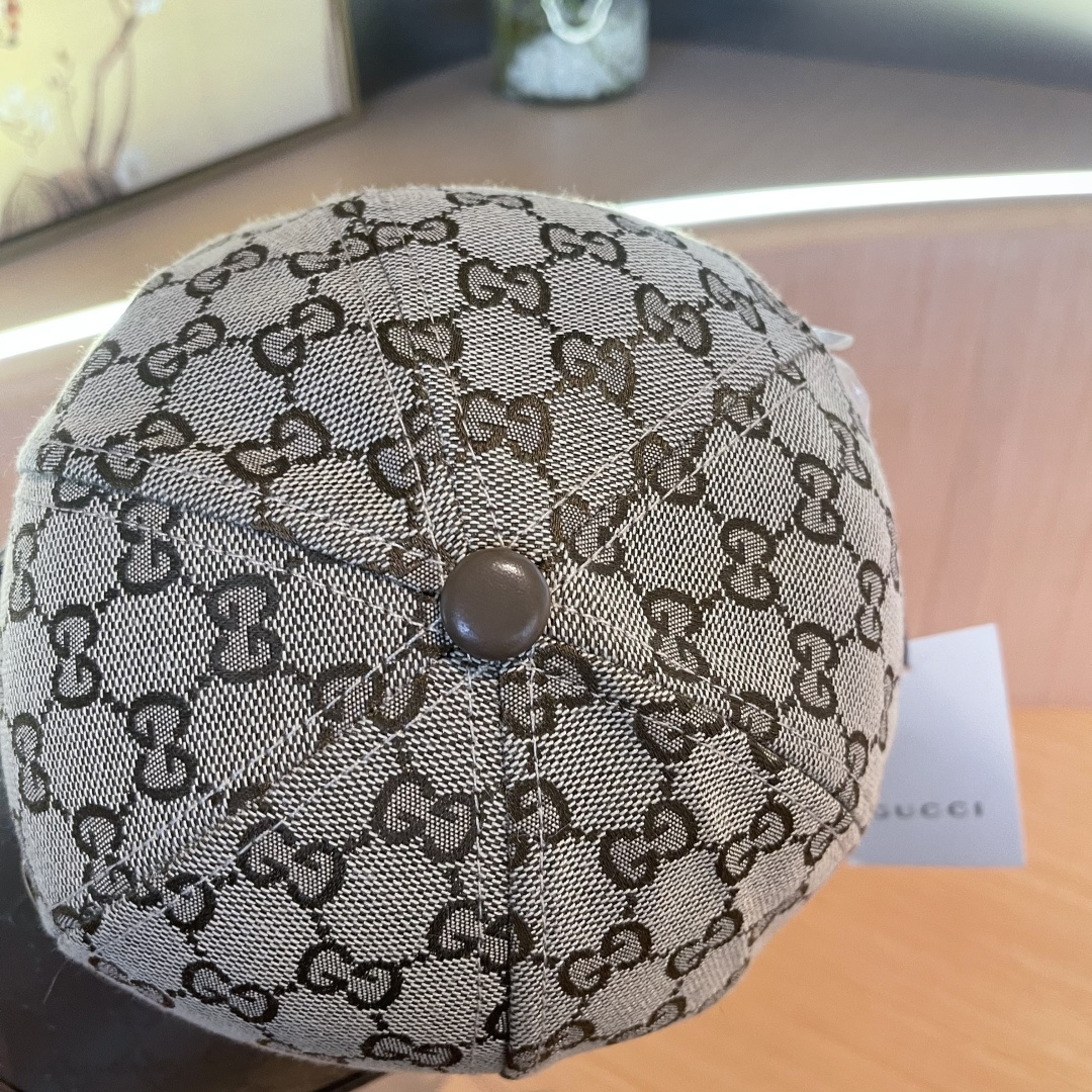  古奇Gucci 新款原单棒球帽🧢， 精致純也格调很有感觉，质量超赞