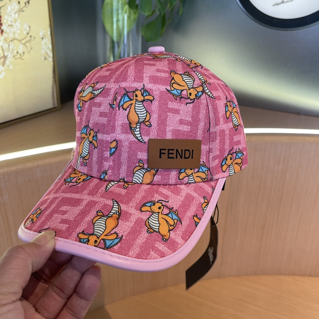  Fendi（芬迪）新款原单棒球帽， 专柜热卖款，复古双F提花口碑极佳，11开模订制，轻盈透气！质量超赞