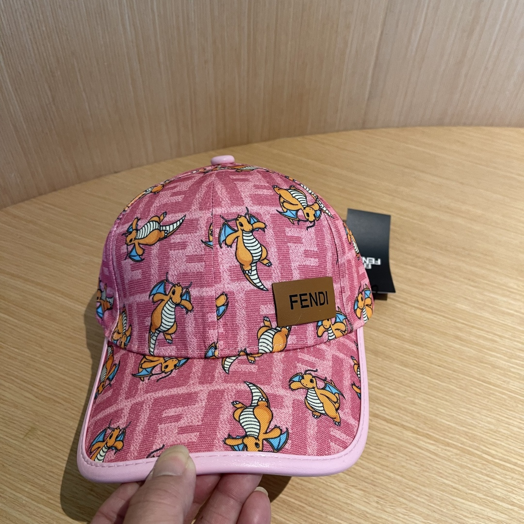  Fendi（芬迪）新款原单棒球帽， 专柜热卖款，复古双F提花口碑极佳，11开模订制，轻盈透气！质量超赞