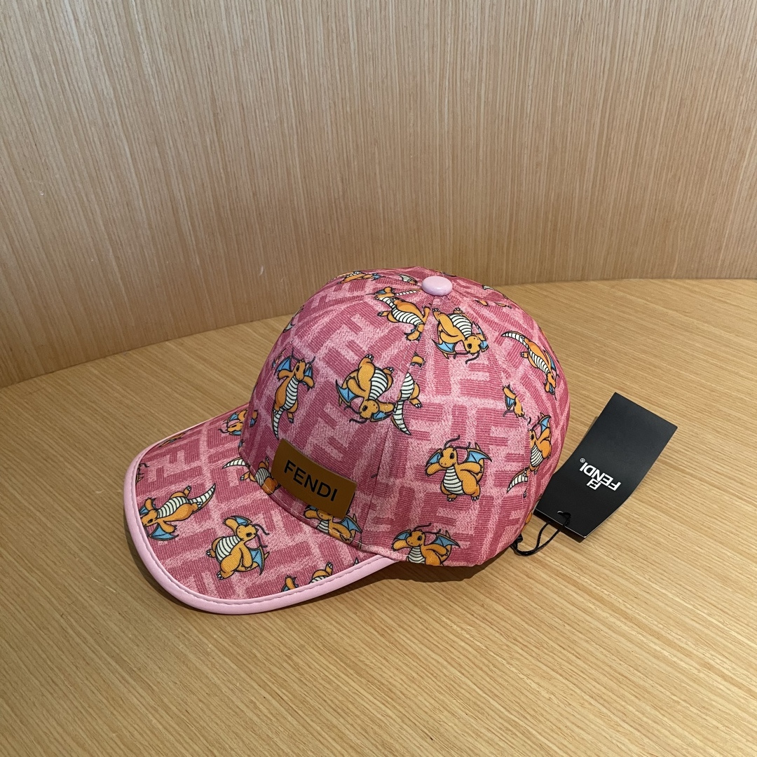  Fendi（芬迪）新款原单棒球帽， 专柜热卖款，复古双F提花口碑极佳，11开模订制，轻盈透气！质量超赞