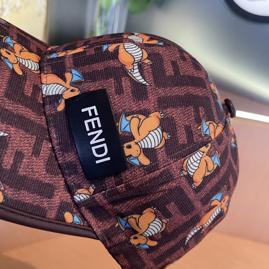  Fendi（芬迪）新款原单棒球帽， 专柜热卖款，复古双F提花口碑极佳，11开模订制，轻盈透气！质量超赞