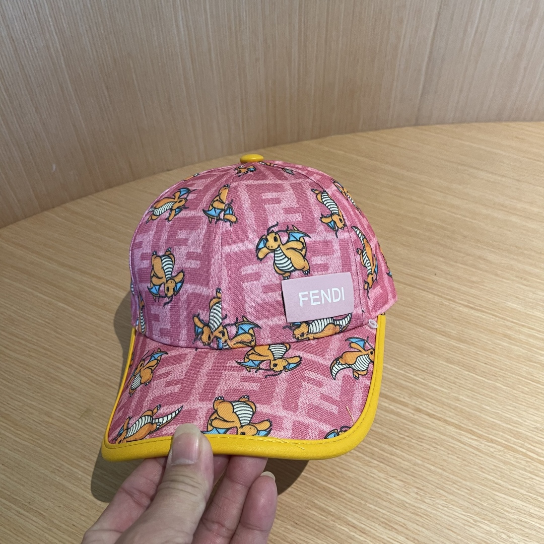  Fendi（芬迪）新款原单棒球帽， 专柜热卖款，复古双F提花口碑极佳，11开模订制，轻盈透气！质量超赞