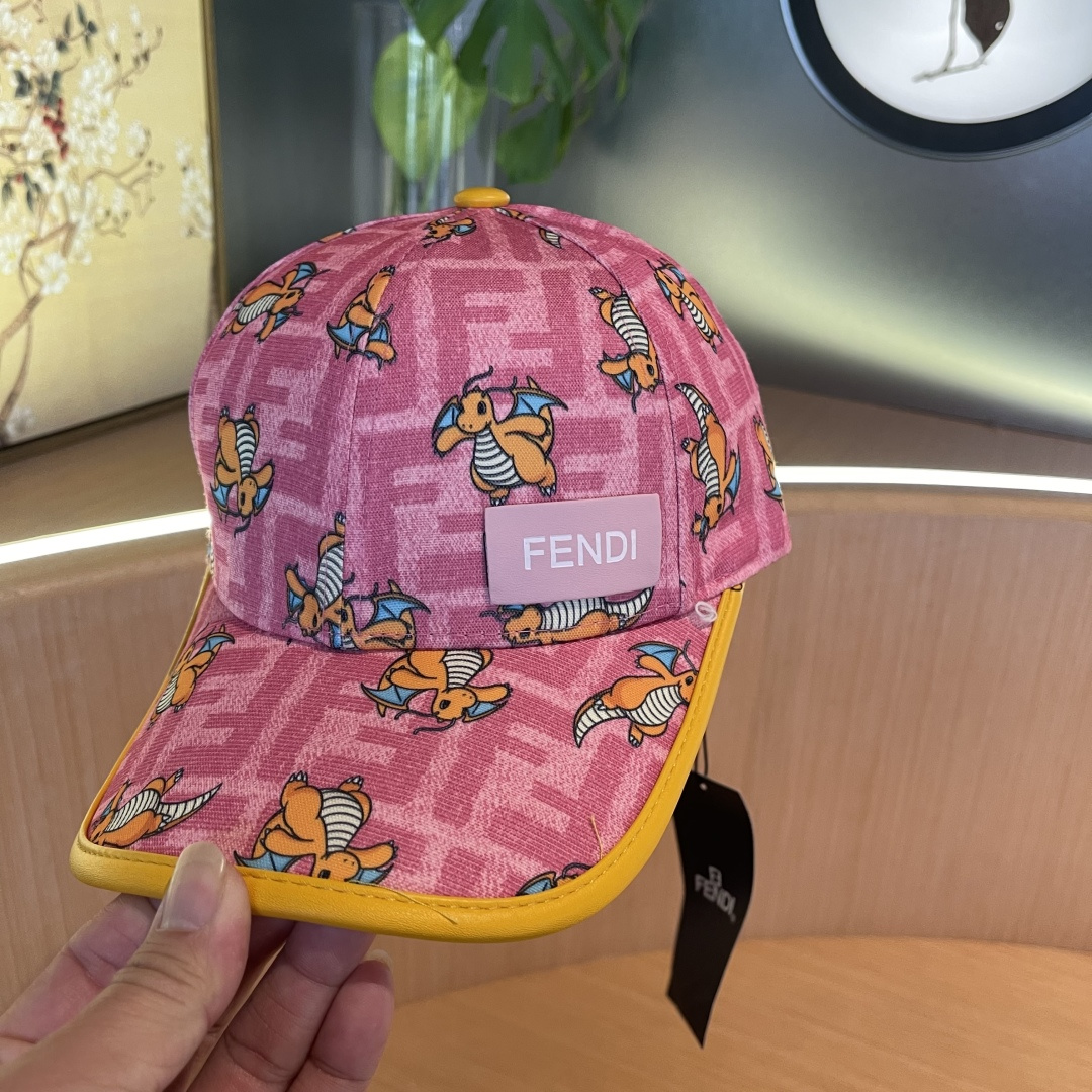  Fendi（芬迪）新款原单棒球帽， 专柜热卖款，复古双F提花口碑极佳，11开模订制，轻盈透气！质量超赞