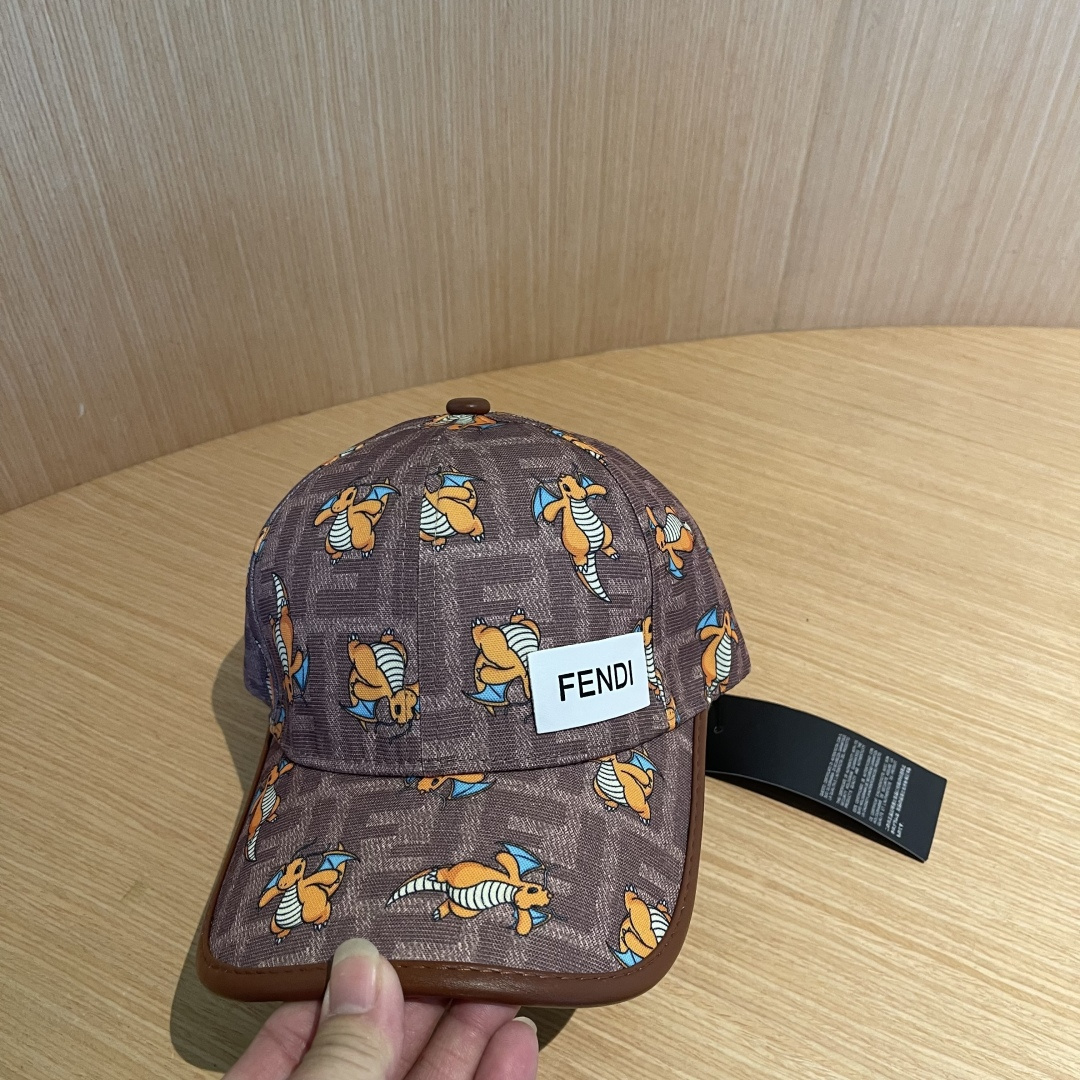  Fendi（芬迪）新款原单棒球帽， 专柜热卖款，复古双F提花口碑极佳，11开模订制，轻盈透气！质量超赞