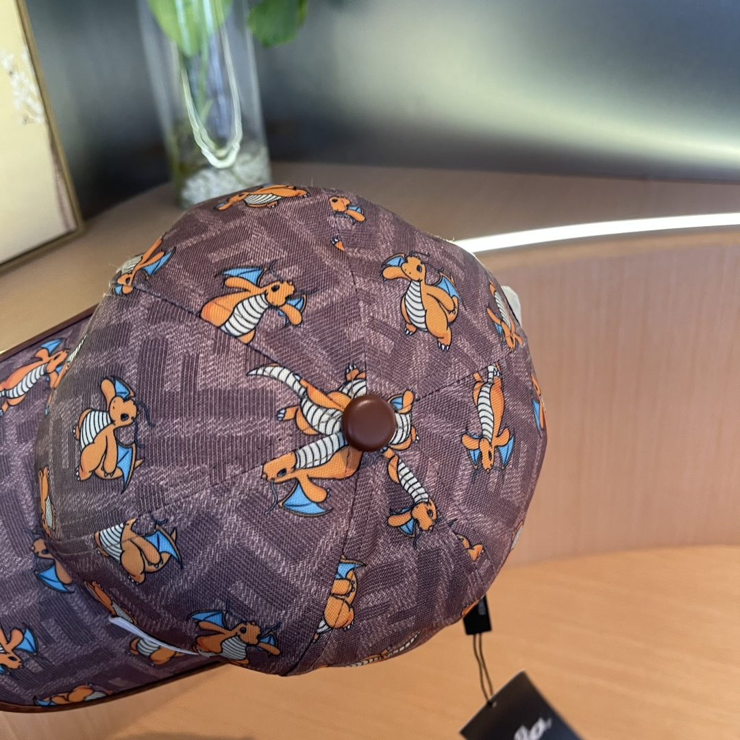  Fendi（芬迪）新款原单棒球帽， 专柜热卖款，复古双F提花口碑极佳，11开模订制，轻盈透气！质量超赞