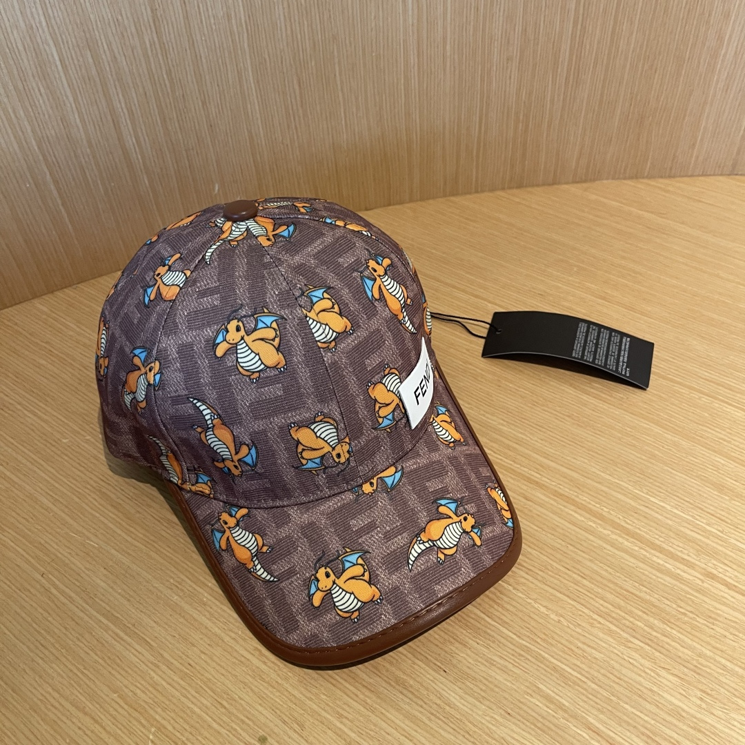  Fendi（芬迪）新款原单棒球帽， 专柜热卖款，复古双F提花口碑极佳，11开模订制，轻盈透气！质量超赞