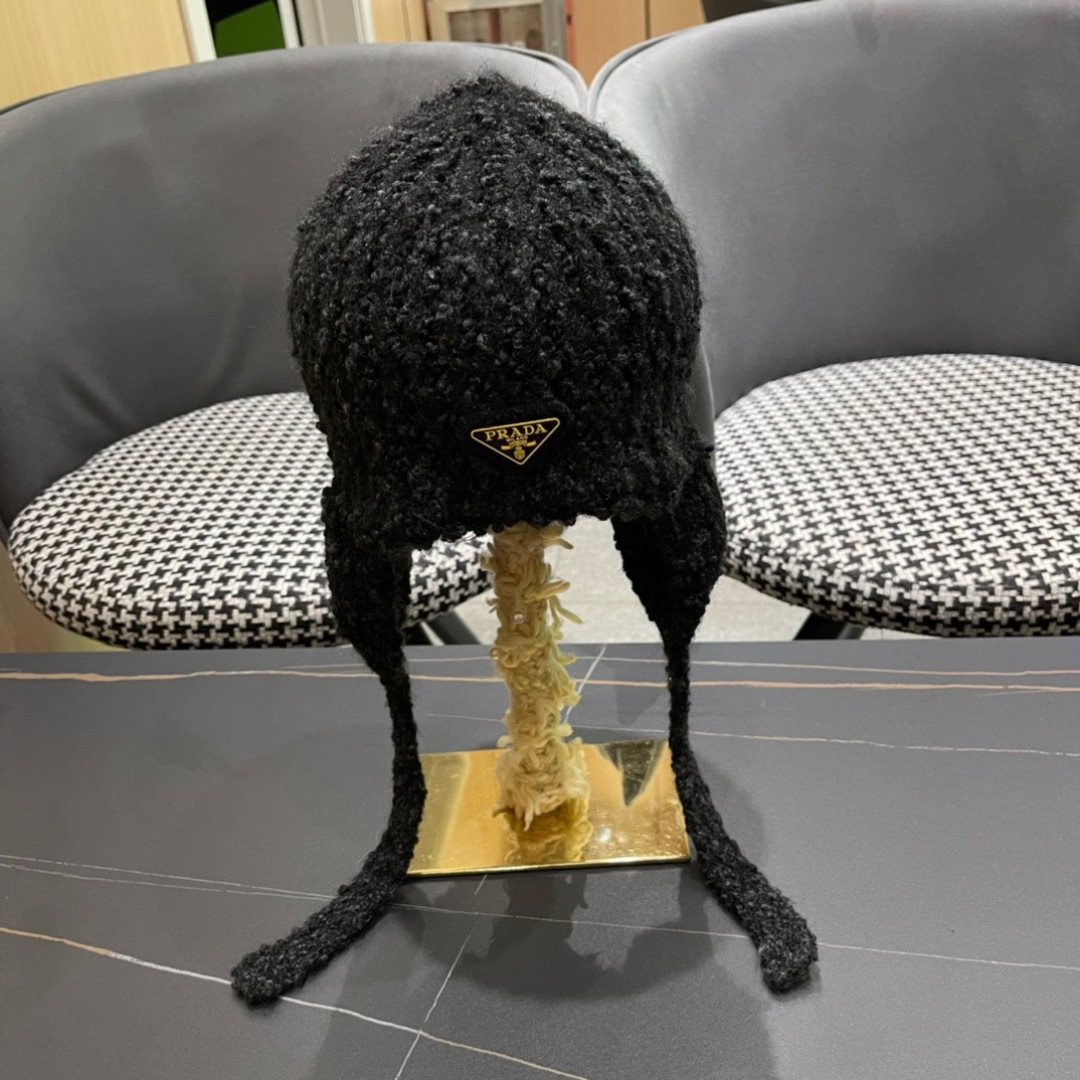 NO:366139,PRADA new plush knitted hat for women winter thickened warm ear protection face small autumn and winter wool hat fisherman hat baseball hat knit hat, hat, prada, prada, espadrilles, hatsPRADA普拉达 新款毛绒针织帽子女冬加厚保暖护耳显脸小秋冬毛线帽帽子渔夫帽棒球帽针织帽,帽子,prada,prada,espadrilles,hats,hat
