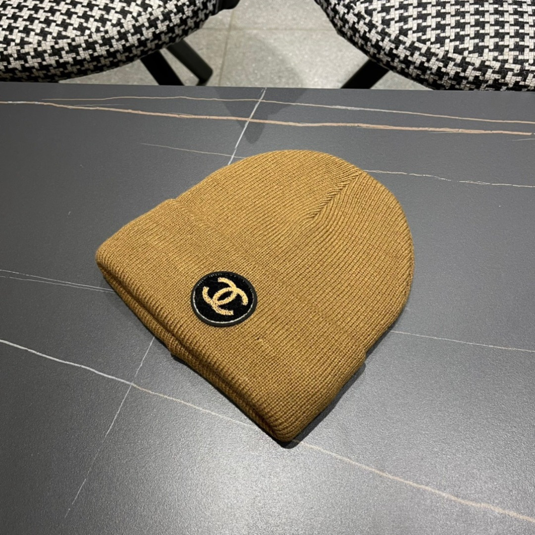 Chanel香奈儿秋冬网红时尚毛线帽，小红书爆款，手感超柔软舒适的针织线帽，