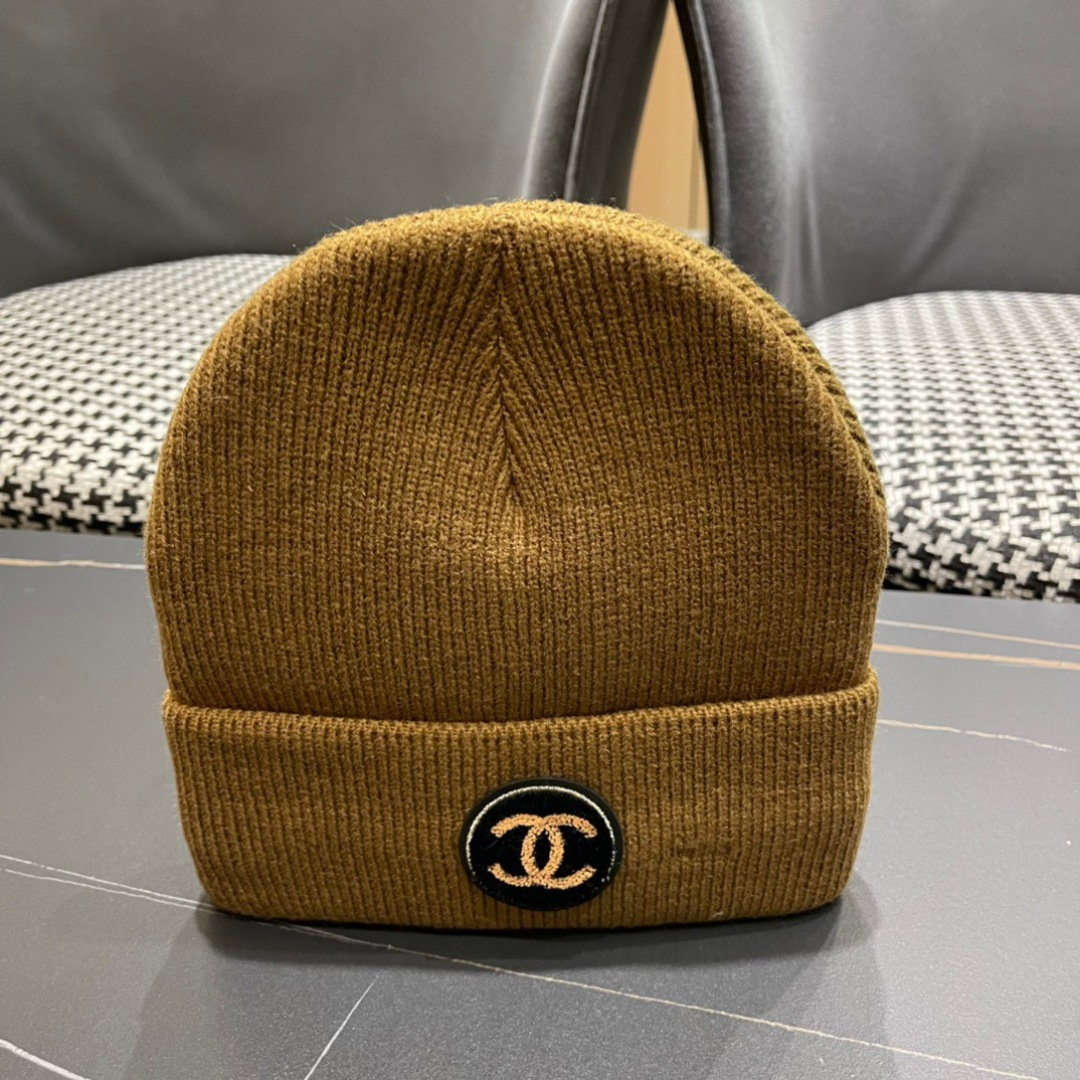 Chanel香奈儿秋冬网红时尚毛线帽，小红书爆款，手感超柔软舒适的针织线帽，