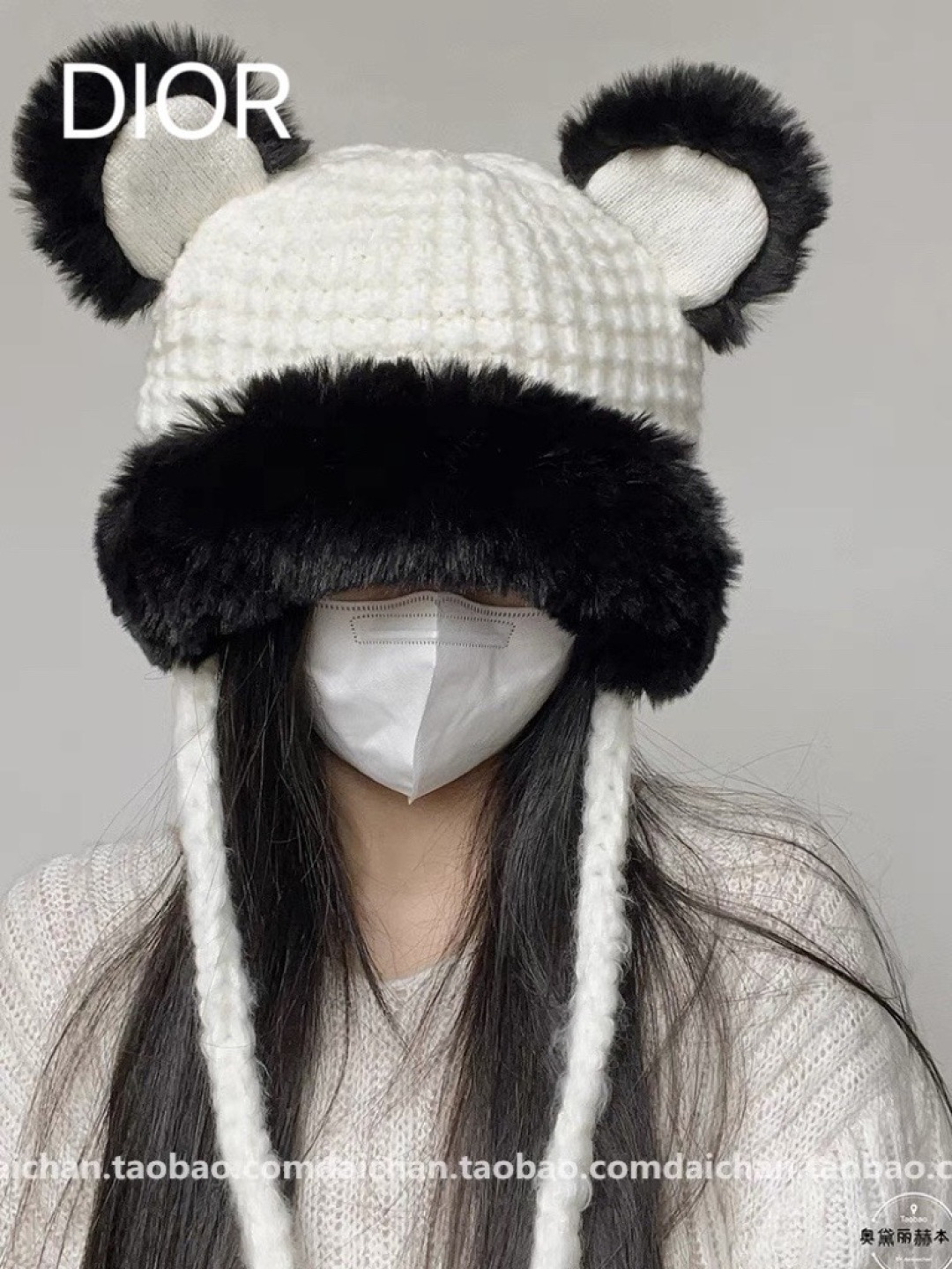 NO:219033,DIOR Dior Big ears plus velvet thickened knitted wool hat warm cute ear hat Lei Feng hat hat fisherman hat baseball hat knit hat, hat, dior, dior, espadrilles, hats19860909DIOR迪奥 大耳朵加绒加厚针织毛线帽保暖可爱护耳帽雷锋帽帽子渔夫帽棒球帽针织帽,帽子,dior,dior,espadrilles,hats,hat