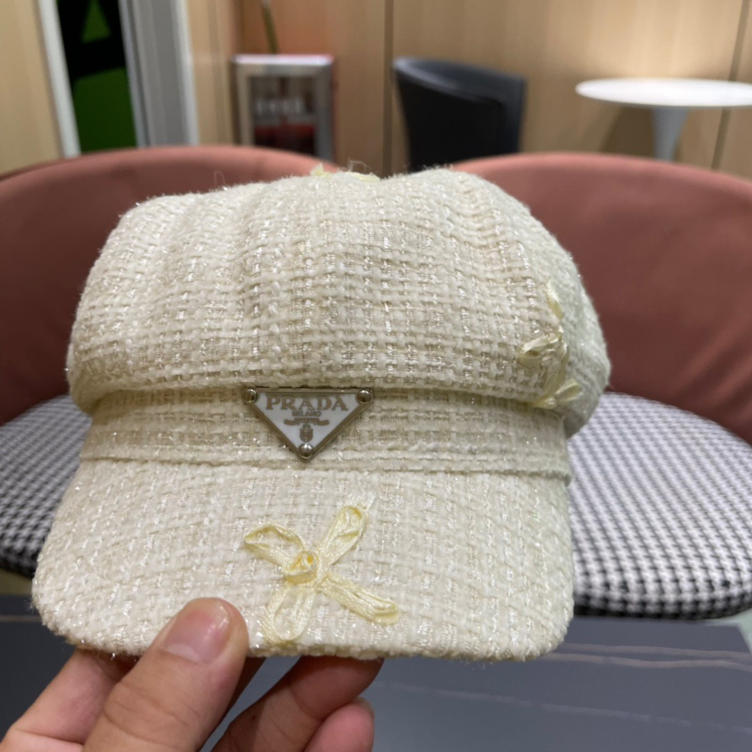 【普拉达】2024早秋新款网红贝雷帽新款出货，大牌款超好搭配，赶紧入手！