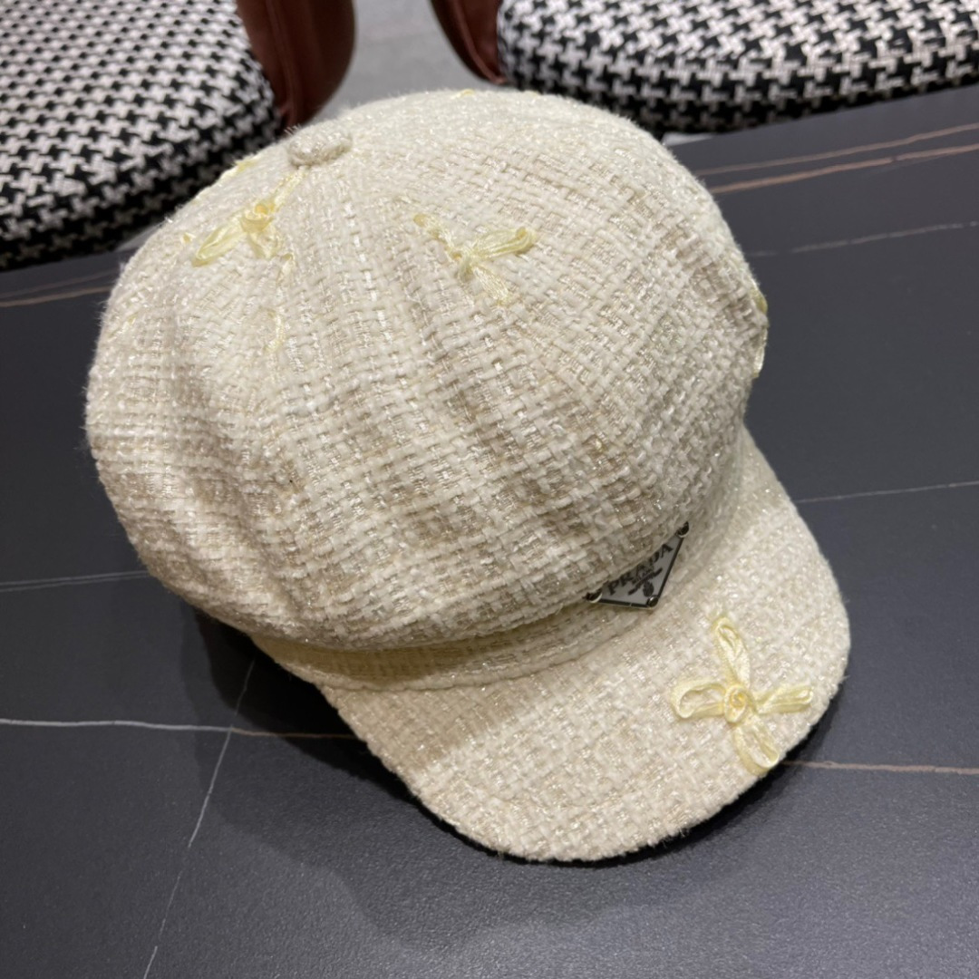 【普拉达】2024早秋新款网红贝雷帽新款出货，大牌款超好搭配，赶紧入手！