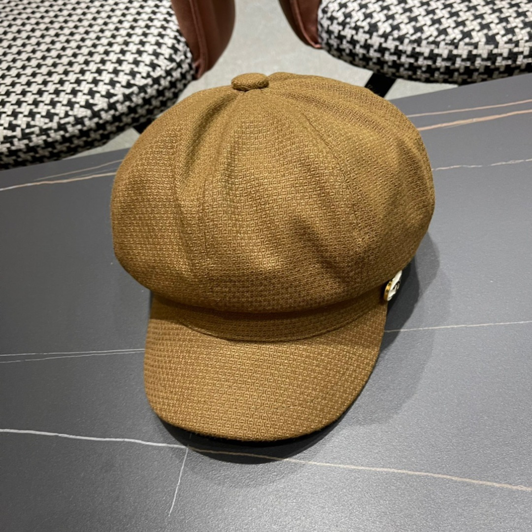 Chanel2024香奈儿早秋款贝雷帽百搭可爱蓓蕾帽子女生韩版