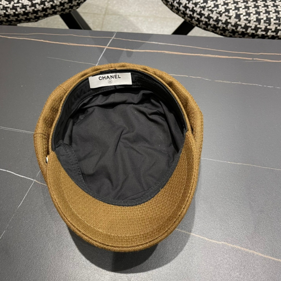 Chanel2024香奈儿早秋款贝雷帽百搭可爱蓓蕾帽子女生韩版