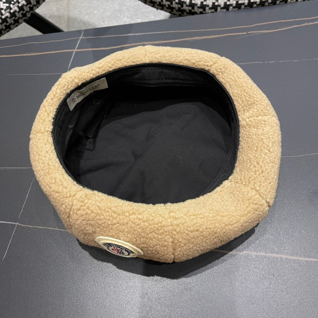 Moncler蒙口贝雷帽秋季新款女潮ins网红时尚画家帽子女