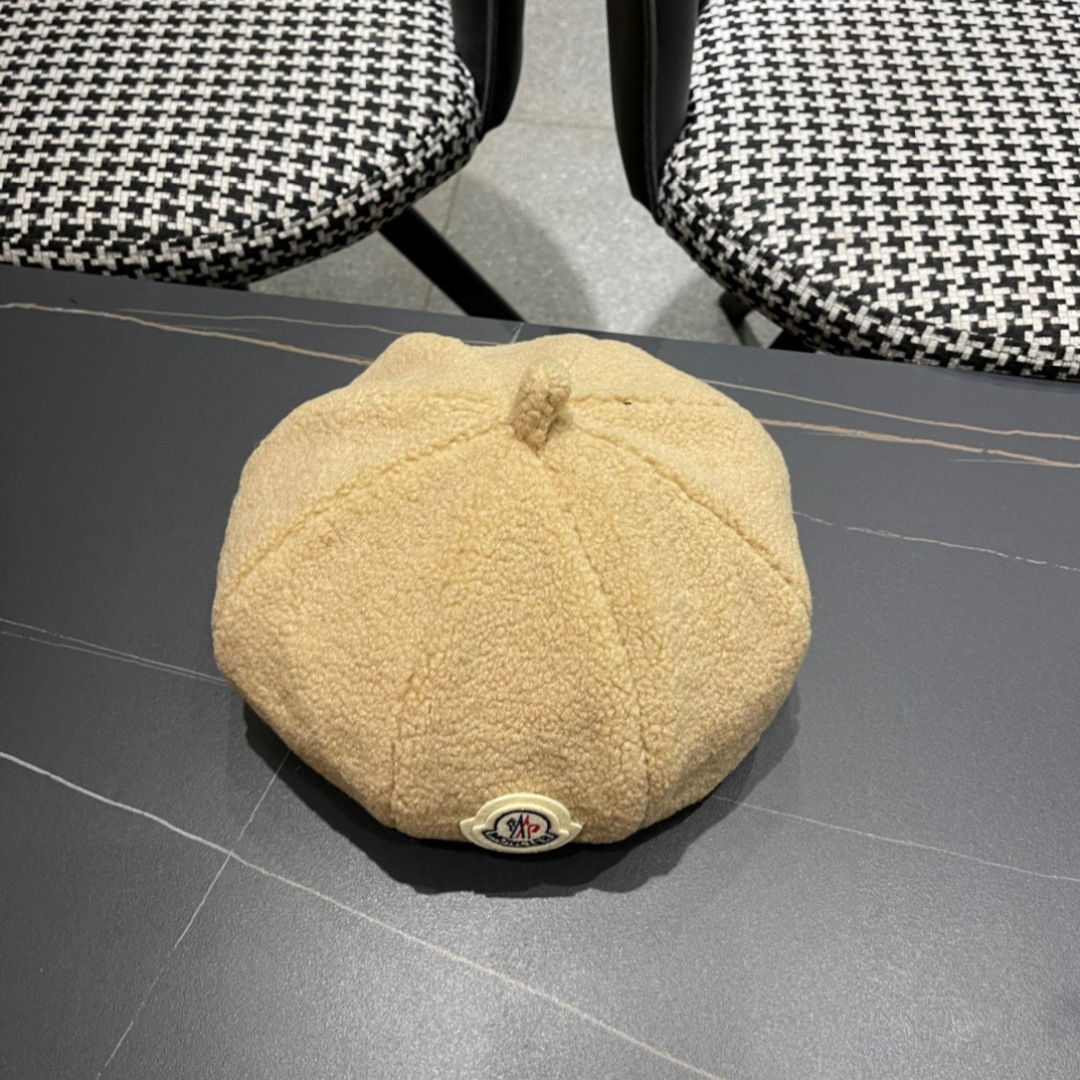 Moncler蒙口贝雷帽秋季新款女潮ins网红时尚画家帽子女