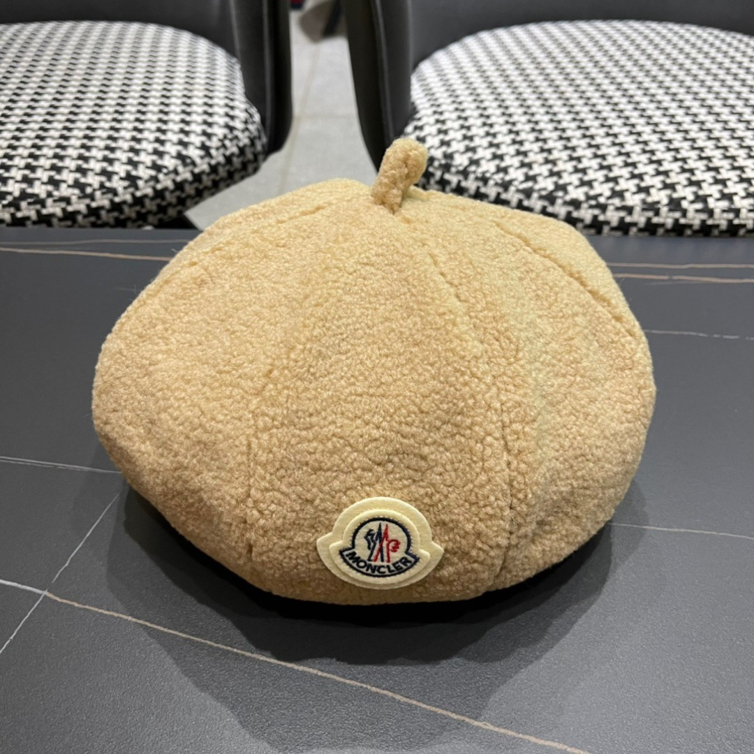 Moncler蒙口贝雷帽秋季新款女潮ins网红时尚画家帽子女