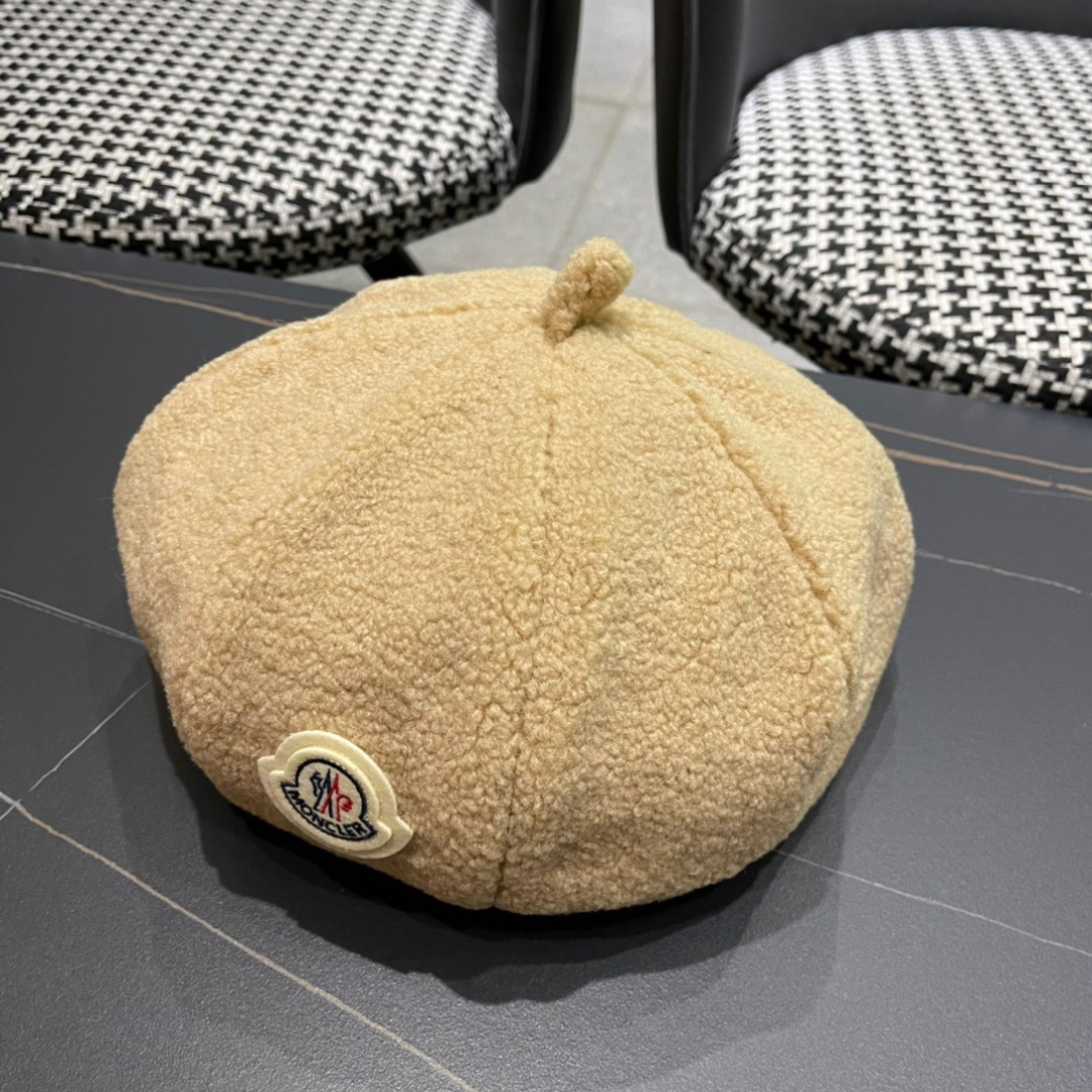 Moncler蒙口贝雷帽秋季新款女潮ins网红时尚画家帽子女