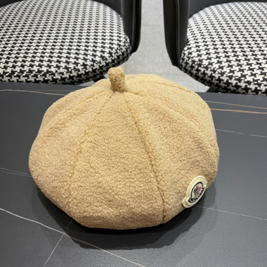 Moncler蒙口贝雷帽秋季新款女潮ins网红时尚画家帽子女