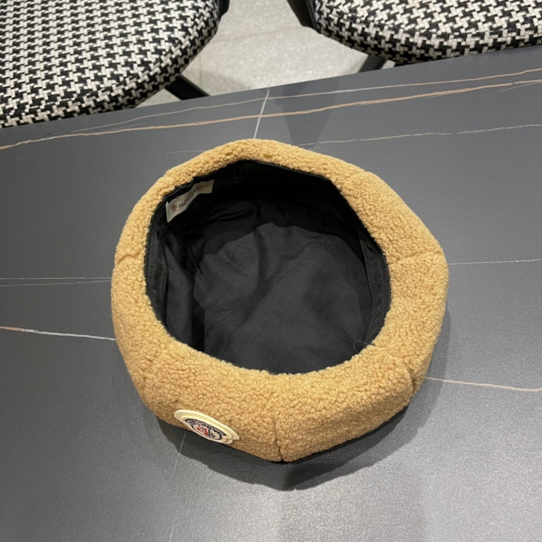 Moncler蒙口贝雷帽秋季新款女潮ins网红时尚画家帽子女