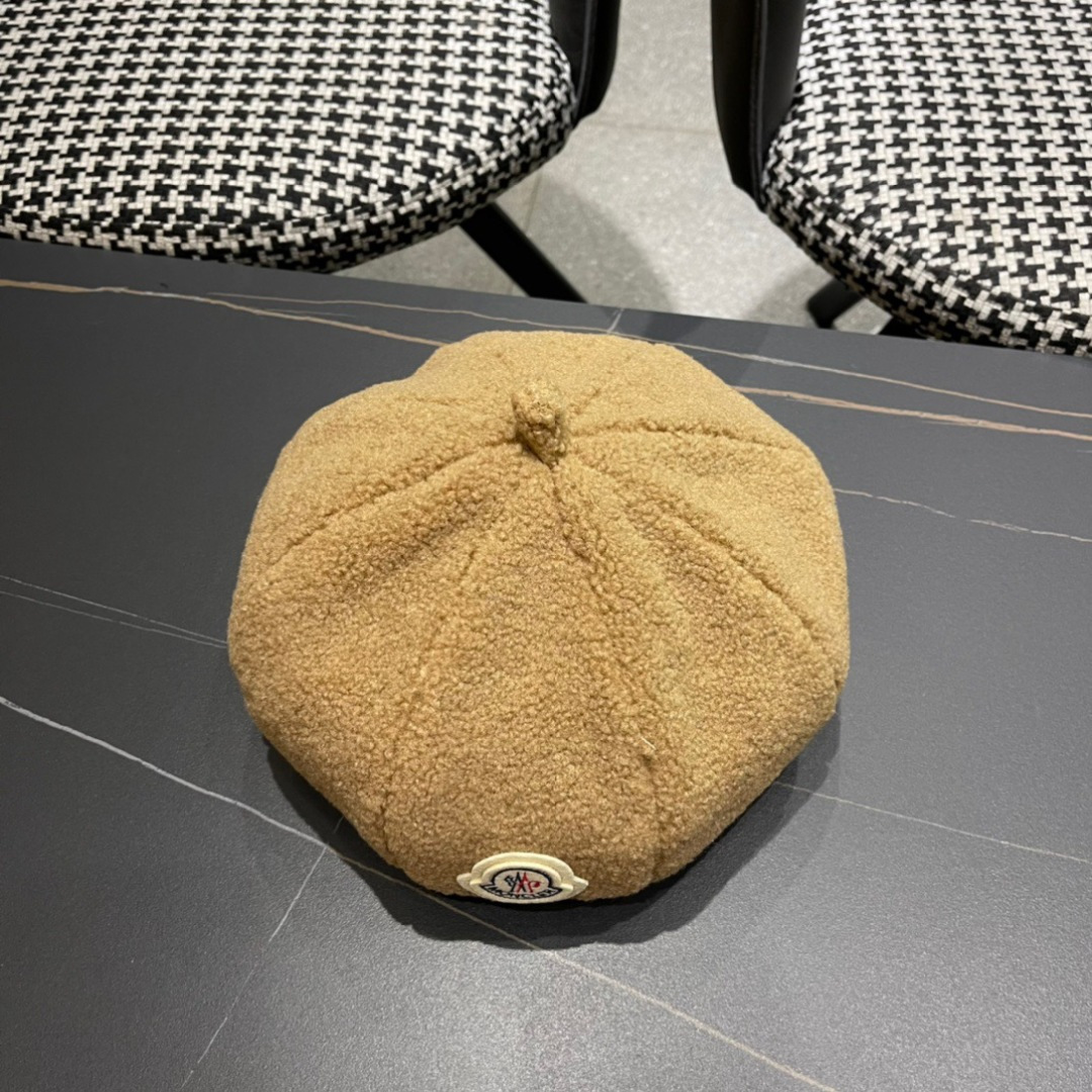 Moncler蒙口贝雷帽秋季新款女潮ins网红时尚画家帽子女