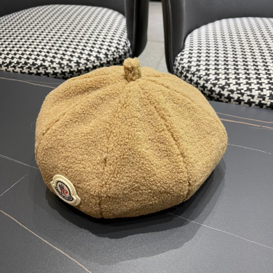 Moncler蒙口贝雷帽秋季新款女潮ins网红时尚画家帽子女