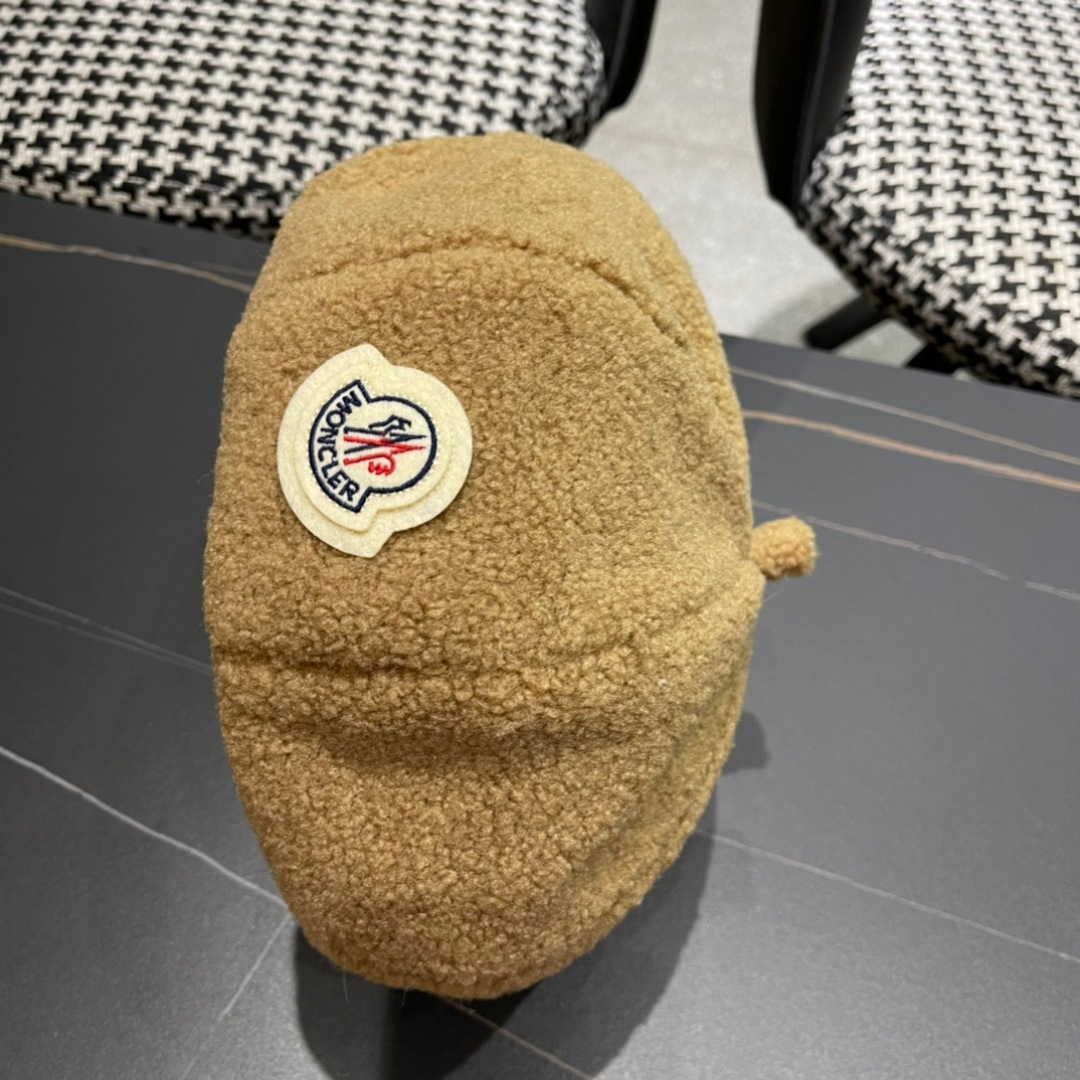 Moncler蒙口贝雷帽秋季新款女潮ins网红时尚画家帽子女