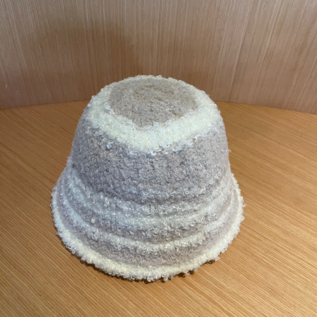 GUCCI古奇拼色渔夫帽2024秋冬新款女显脸小保暖帽