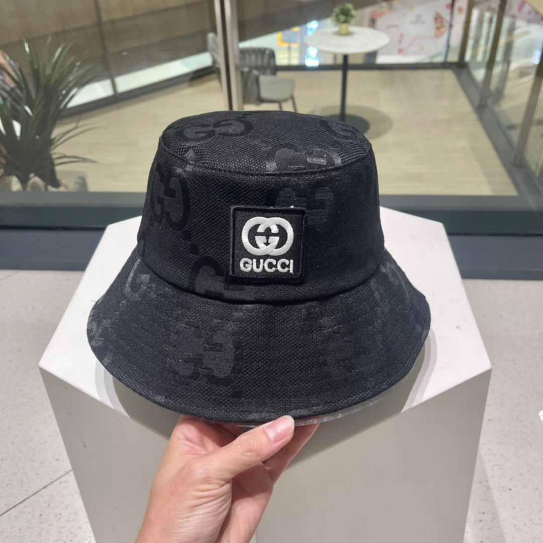  GUCCI  古奇 2023新款韩版原单可爱小熊熊渔夫帽🧢高品质，休闲风格，低調奢華，超级时尚的颜色，