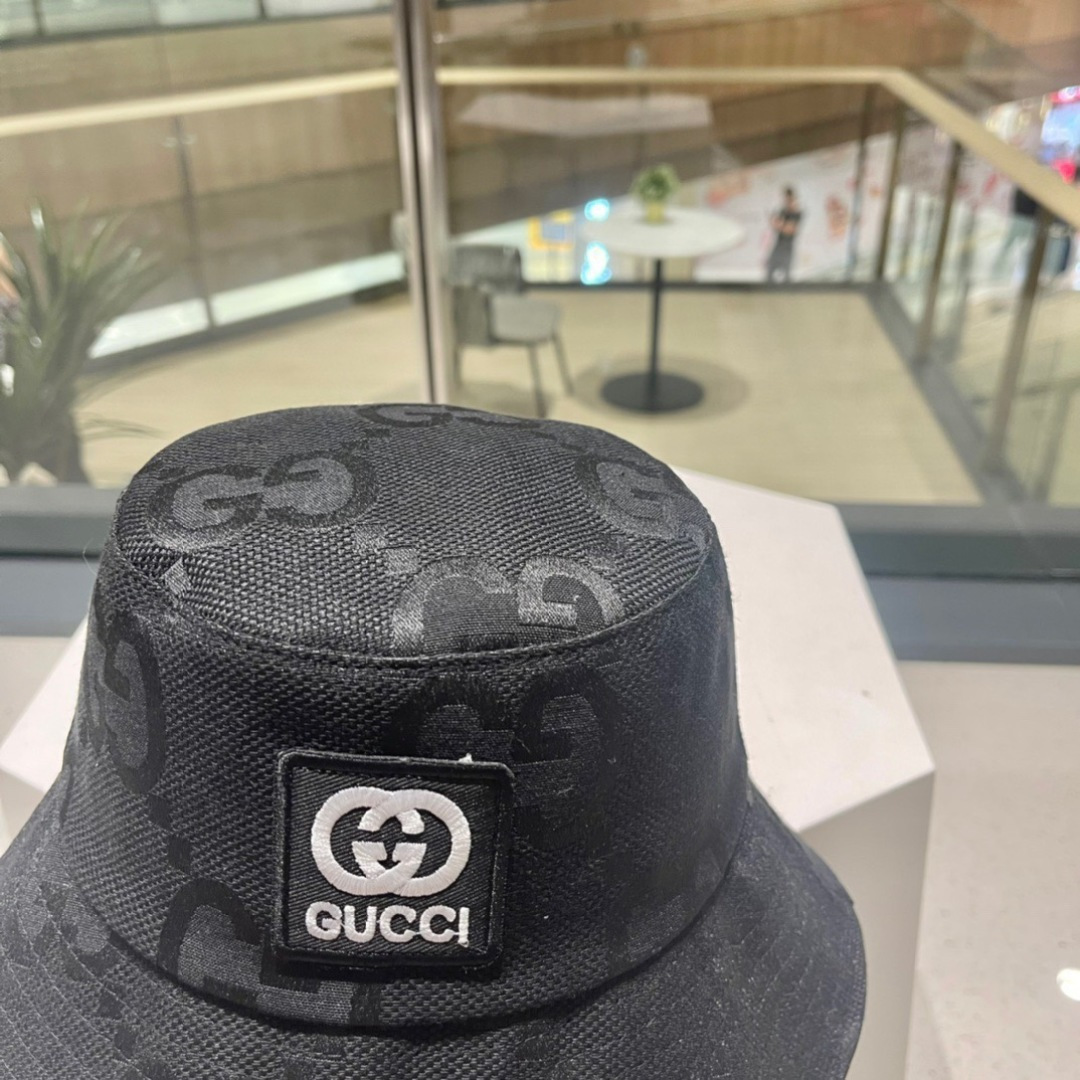  GUCCI  古奇 2023新款韩版原单可爱小熊熊渔夫帽🧢高品质，休闲风格，低調奢華，超级时尚的颜色，