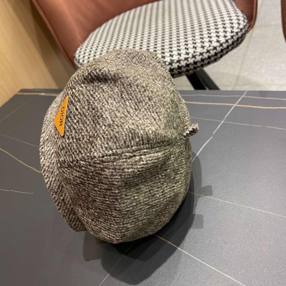DIOR迪奥美式小众设计品牌百搭画家帽贝雷帽子女春秋时尚潮